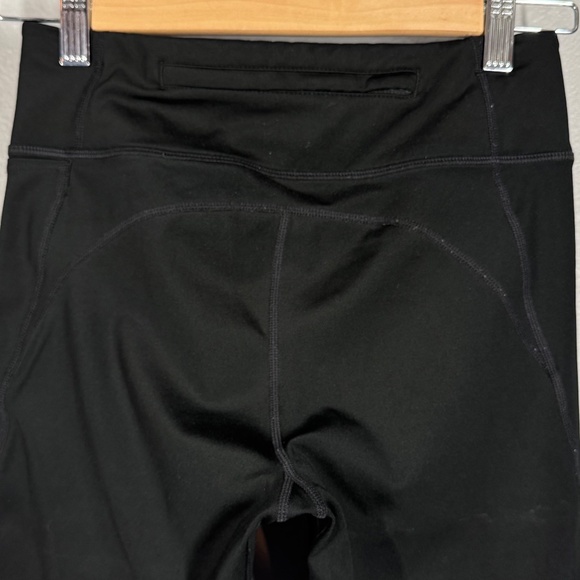 Med Nike Dri-FIT Black Running Leggings w/Reflective Stripes & Zippered Ankles - Picture 6 of 11